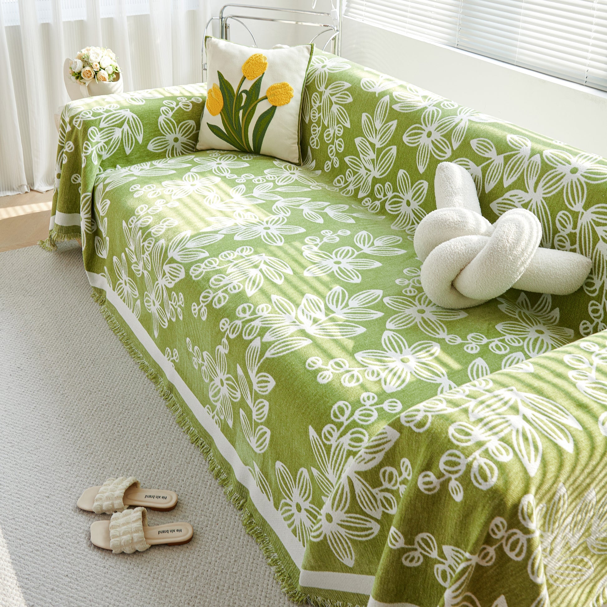 Floral Symphony Sofa Cover