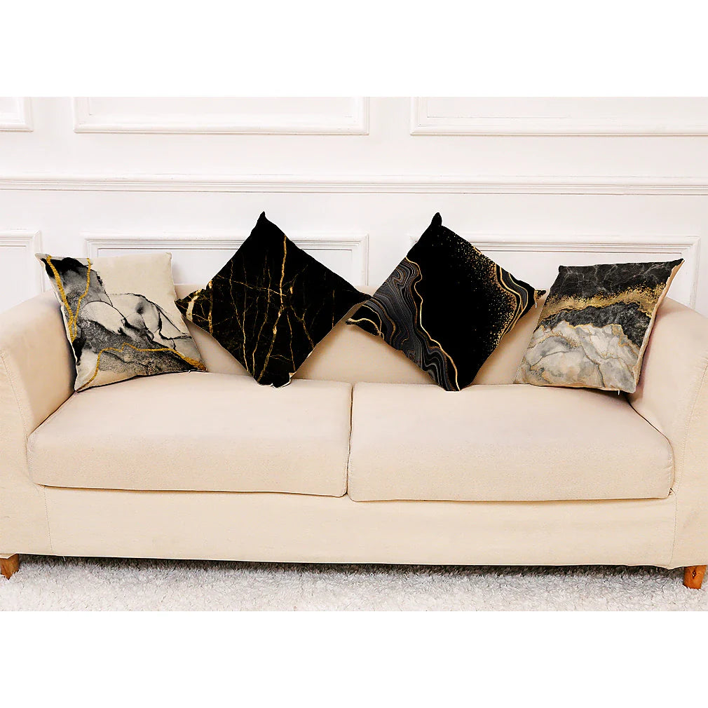 MARBLE PATTERN CUSHION COVERS (Pack of 4)