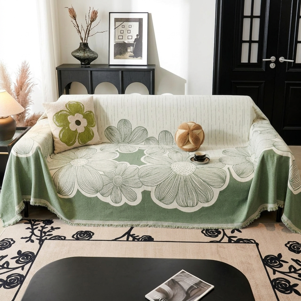 Eco floral sofa cover | B40