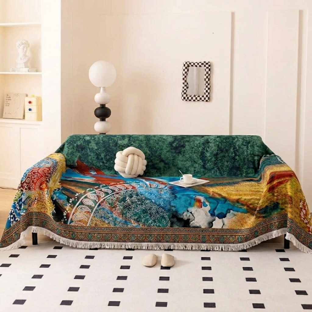 Artisanal Collage sofa cover | B42