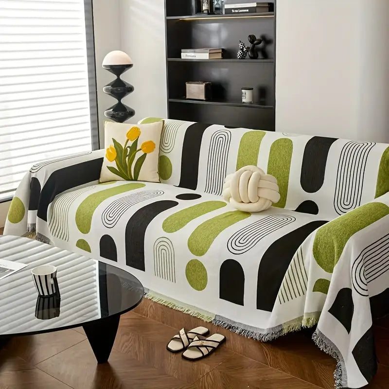 Contemporary Chenille Sofa