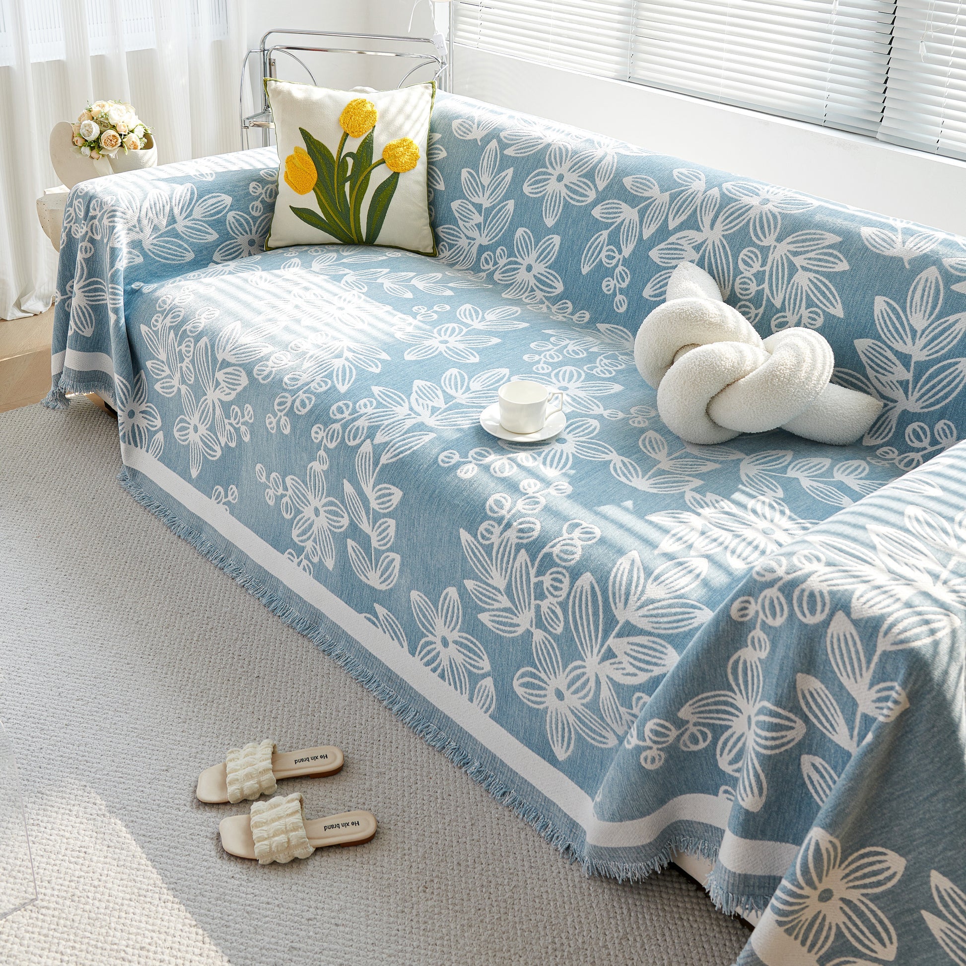 Floral Symphony Sofa Cover