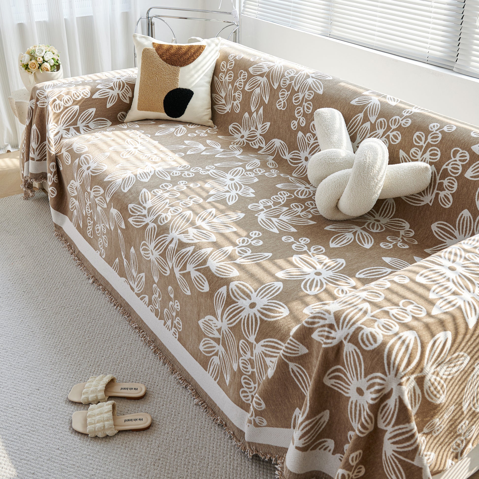 Floral Symphony Sofa Cover