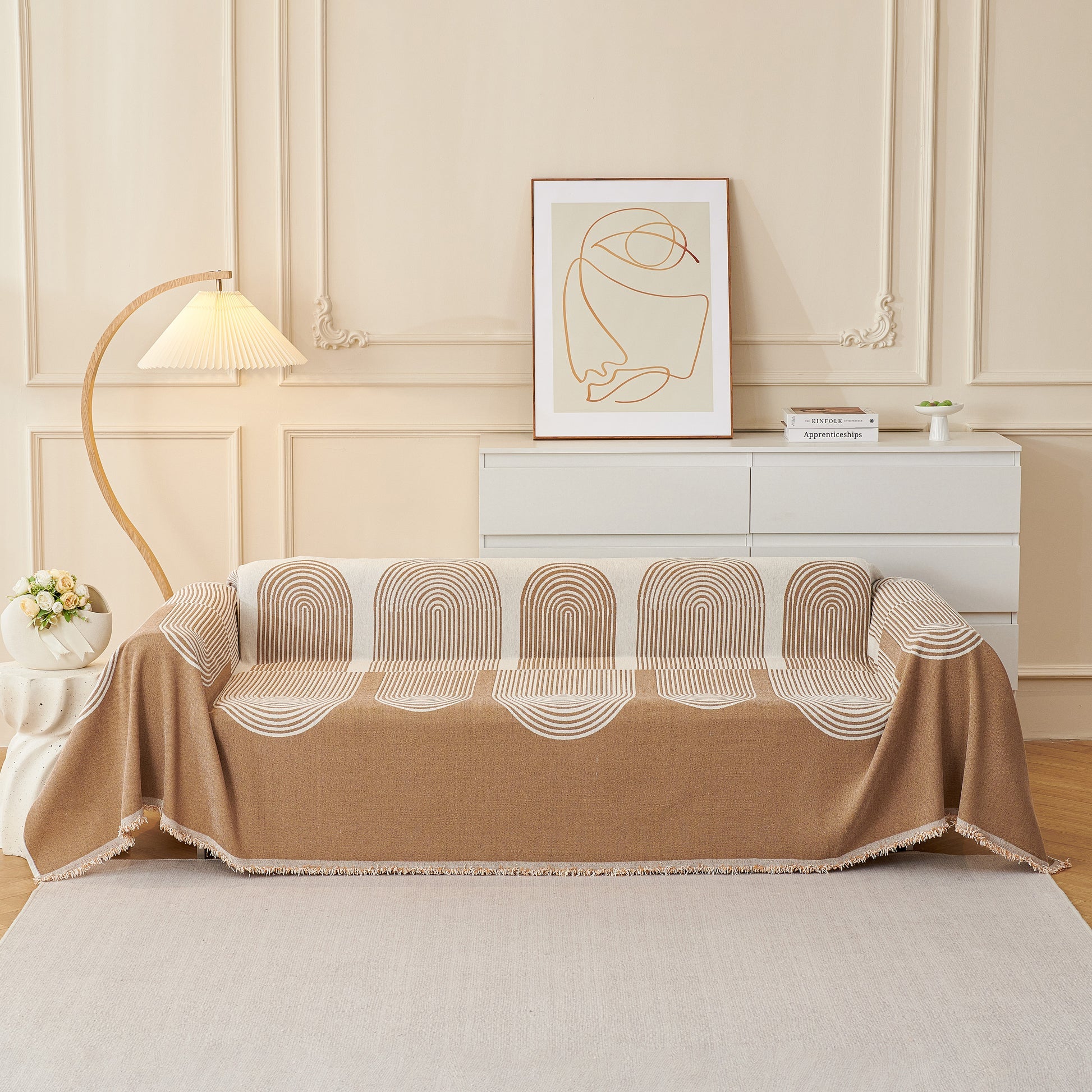 Chenille Boho Geometric Sofa Cover