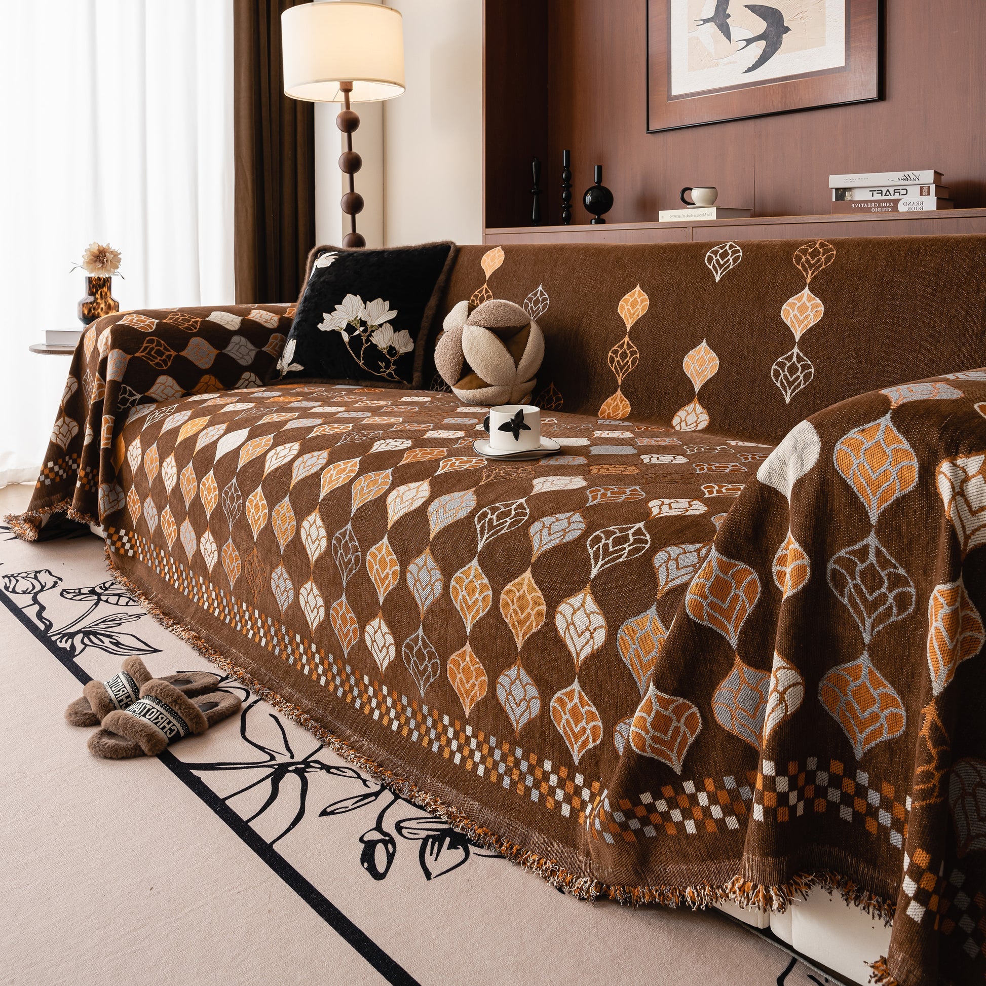 Boho Geometric Sofa Cover