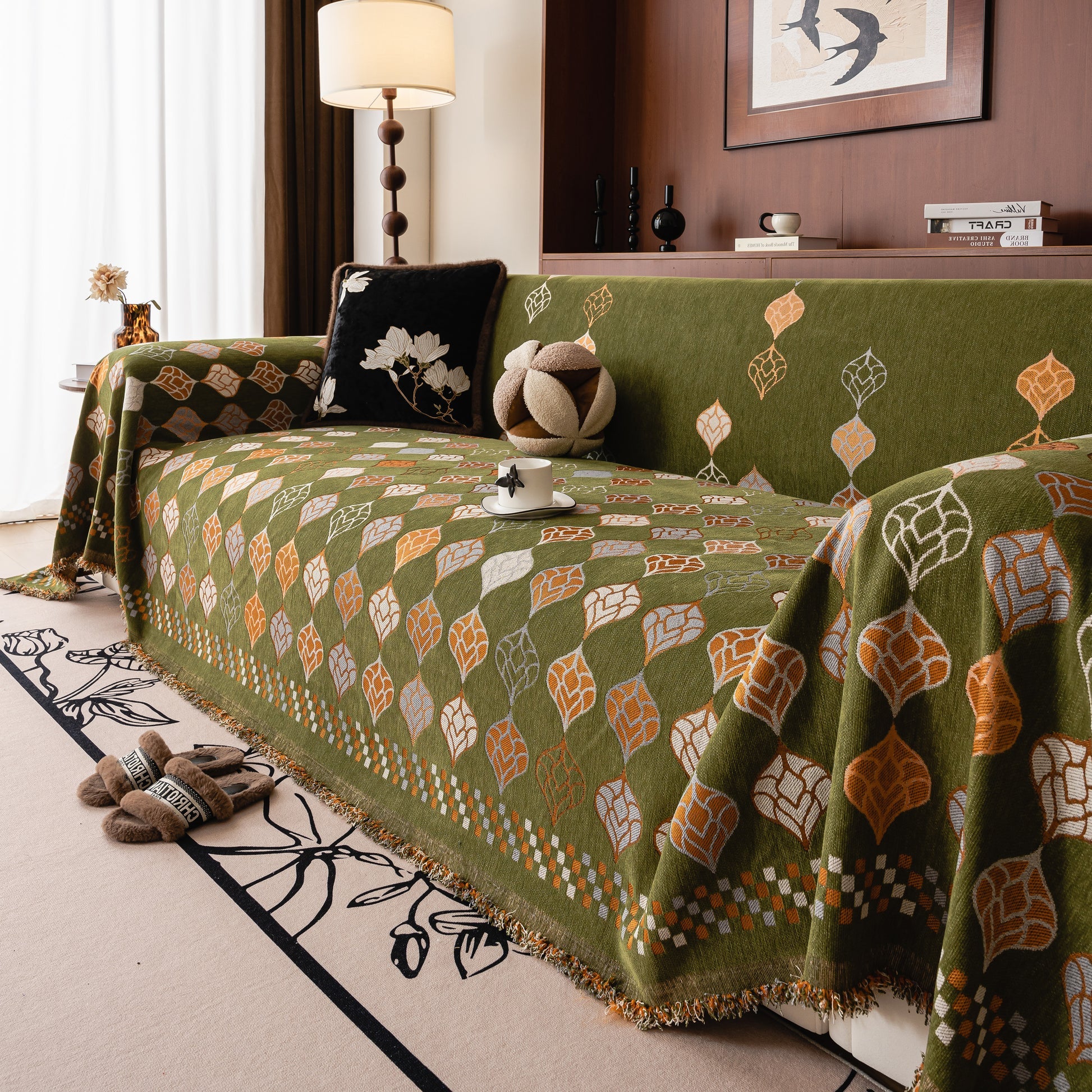 Boho Geometric Sofa Cover
