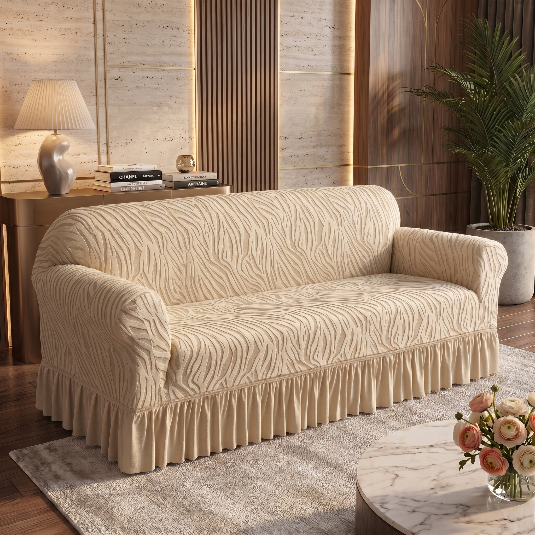 Zebra Velvet Skin Sofa Cover