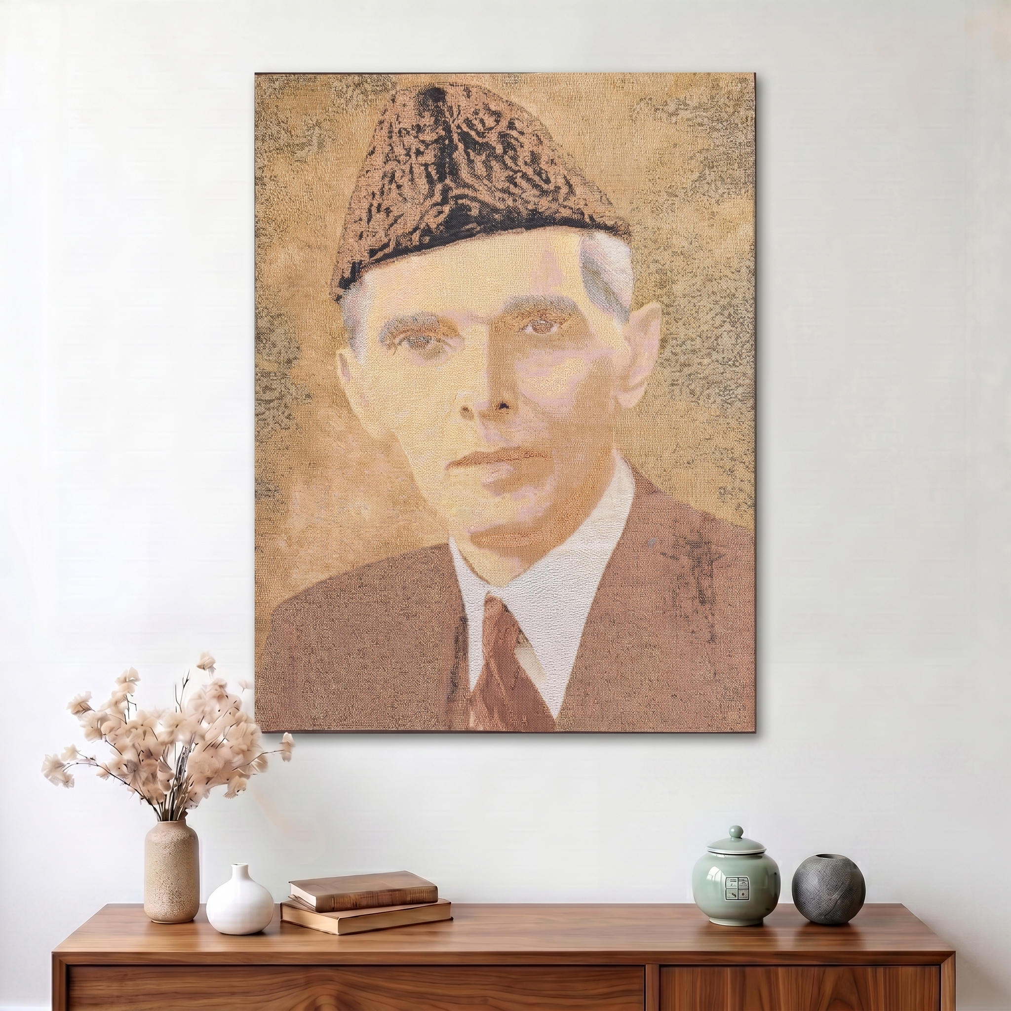 Baba-e-Qaum Masterpiece | Premium Jacquard Wall Art
