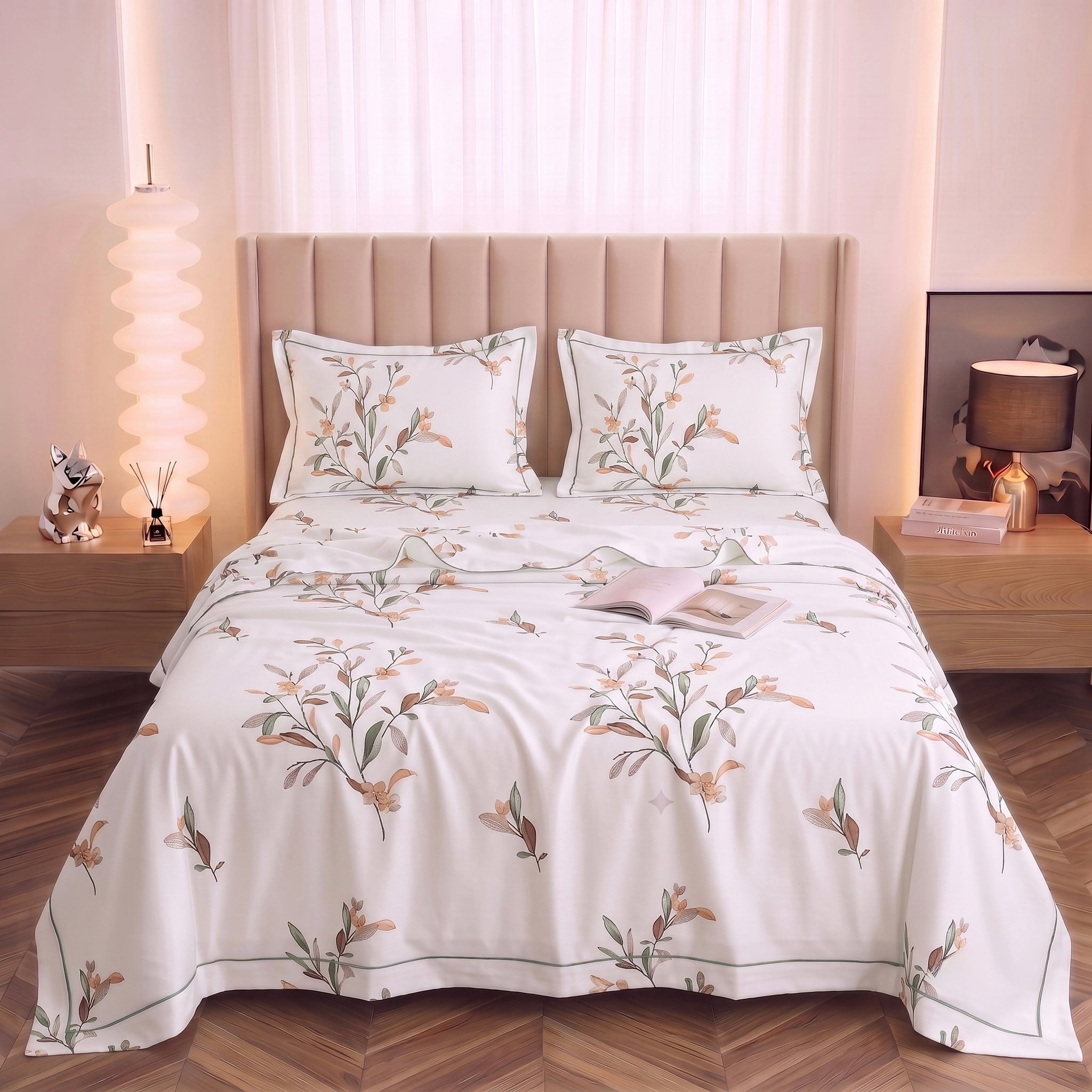 Delicate Trailing Vine 3-Piece Bed Set
