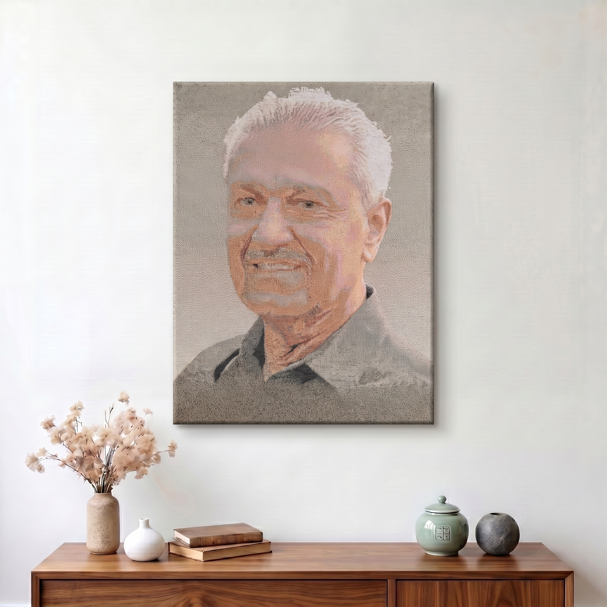 Mohsin-e-Pakistan: Woven Portrait of Dr. A.Q. Khan | Premium Jacquard Art
