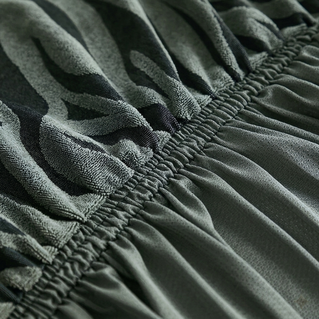 Zebra Velvet Grey Sofa Cover