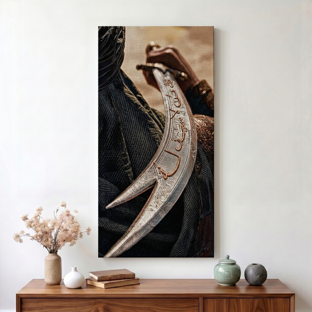 The Legendary Zulfiqar | Premium Jacquard Woven Wall Art