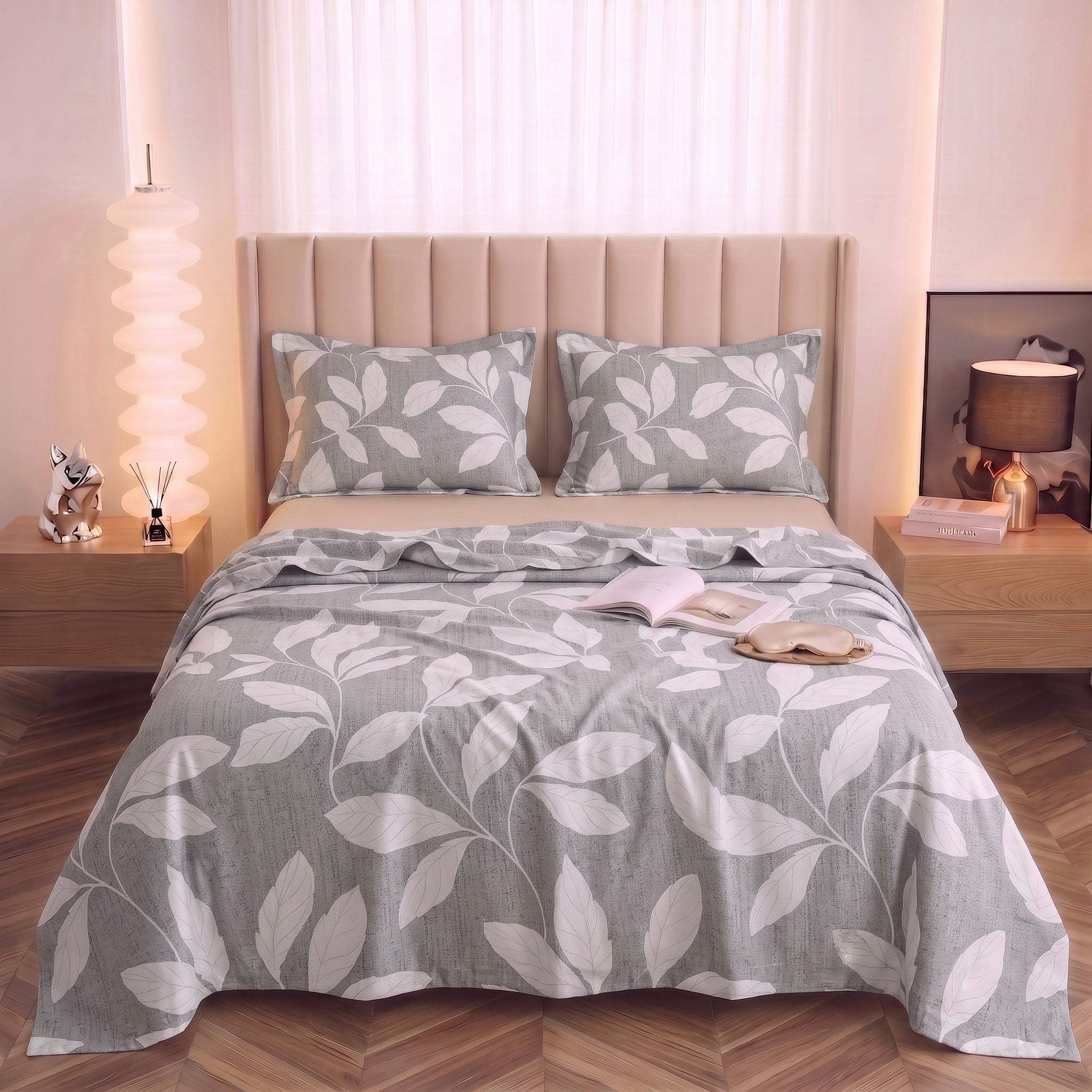 Whispering Leaves Exquisite 3-Piece Bedding Set