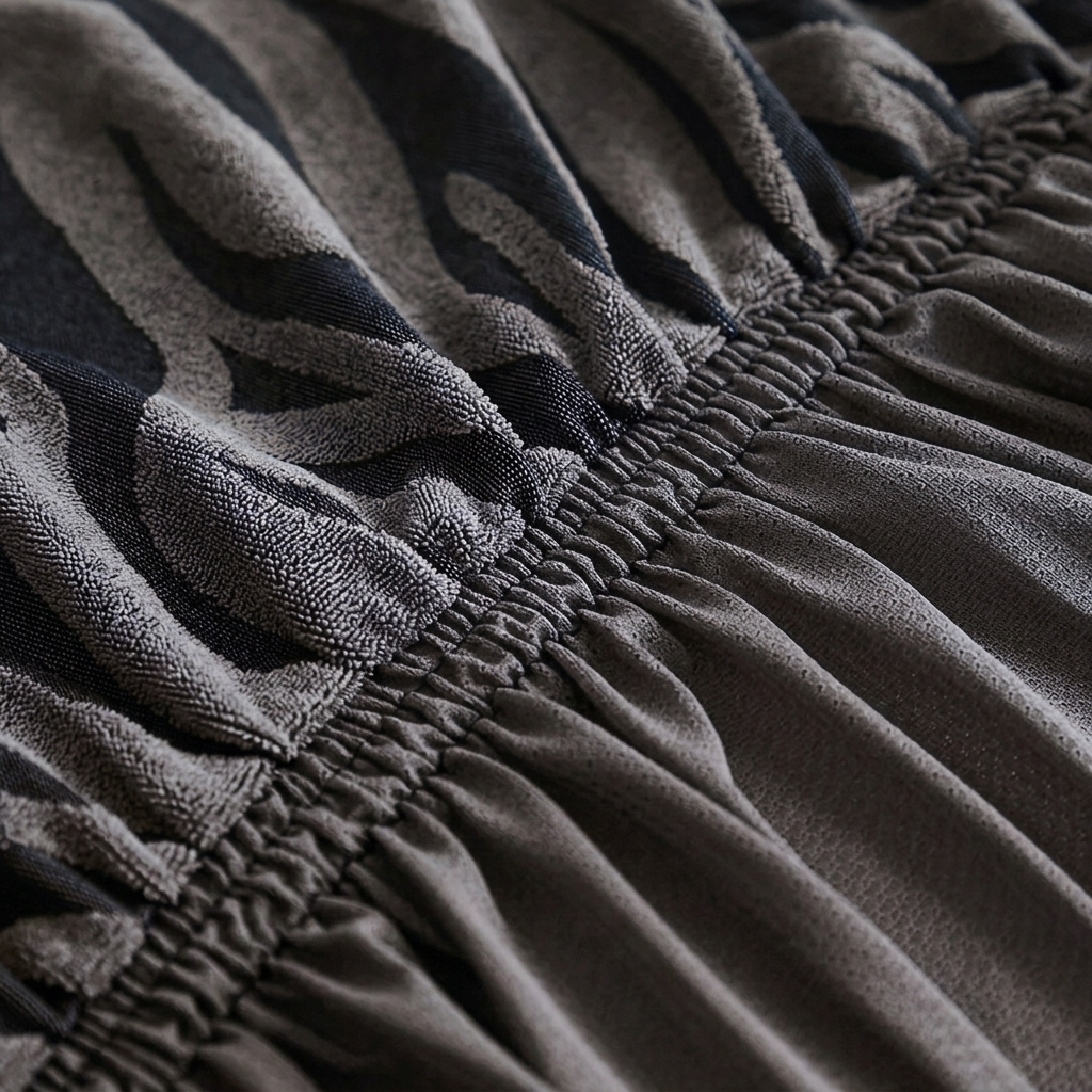 Zebra Velvet Black Sofa Cover