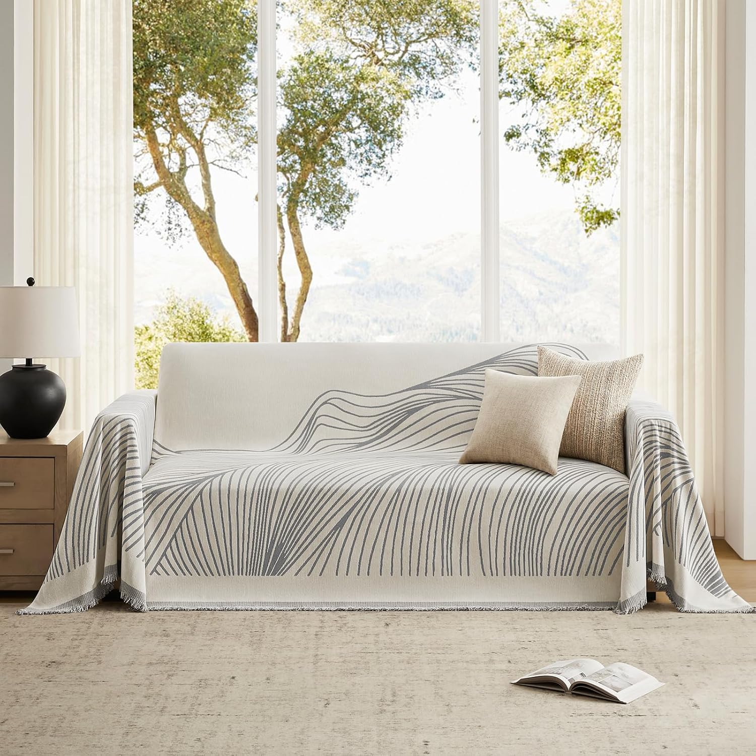 Striped Boho Sofa Cover