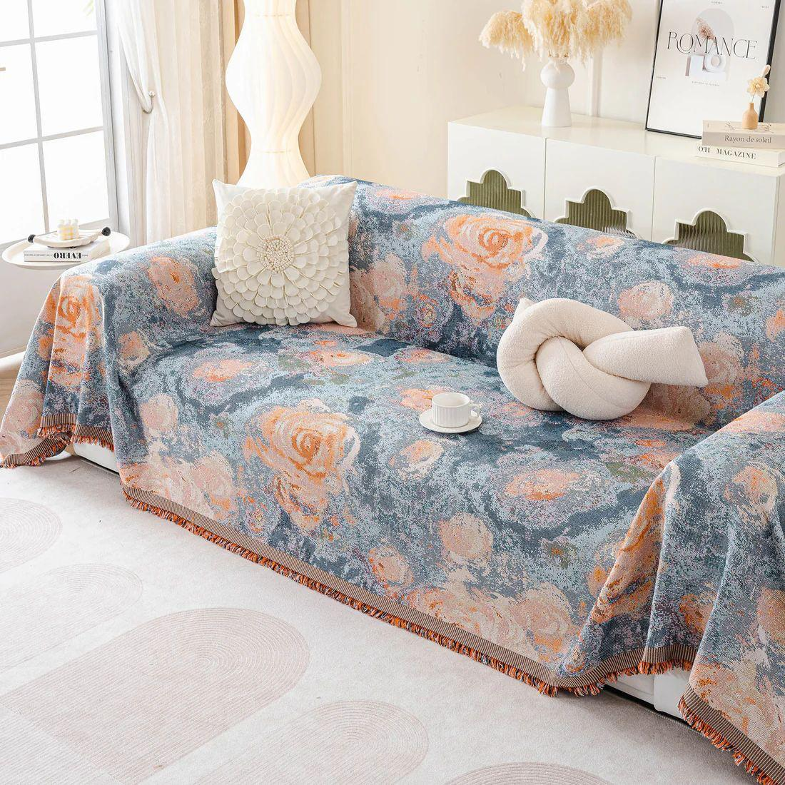 Fresco floral sofa cover | B38