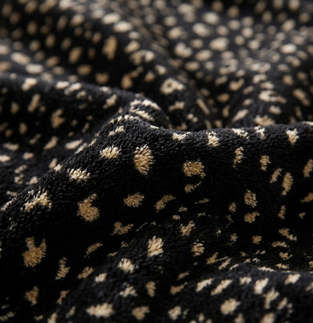 ZIMSHA Premium Midnight Speckle Plush Blanket – Ultra-Soft Fleece, Large (200x240 cm)