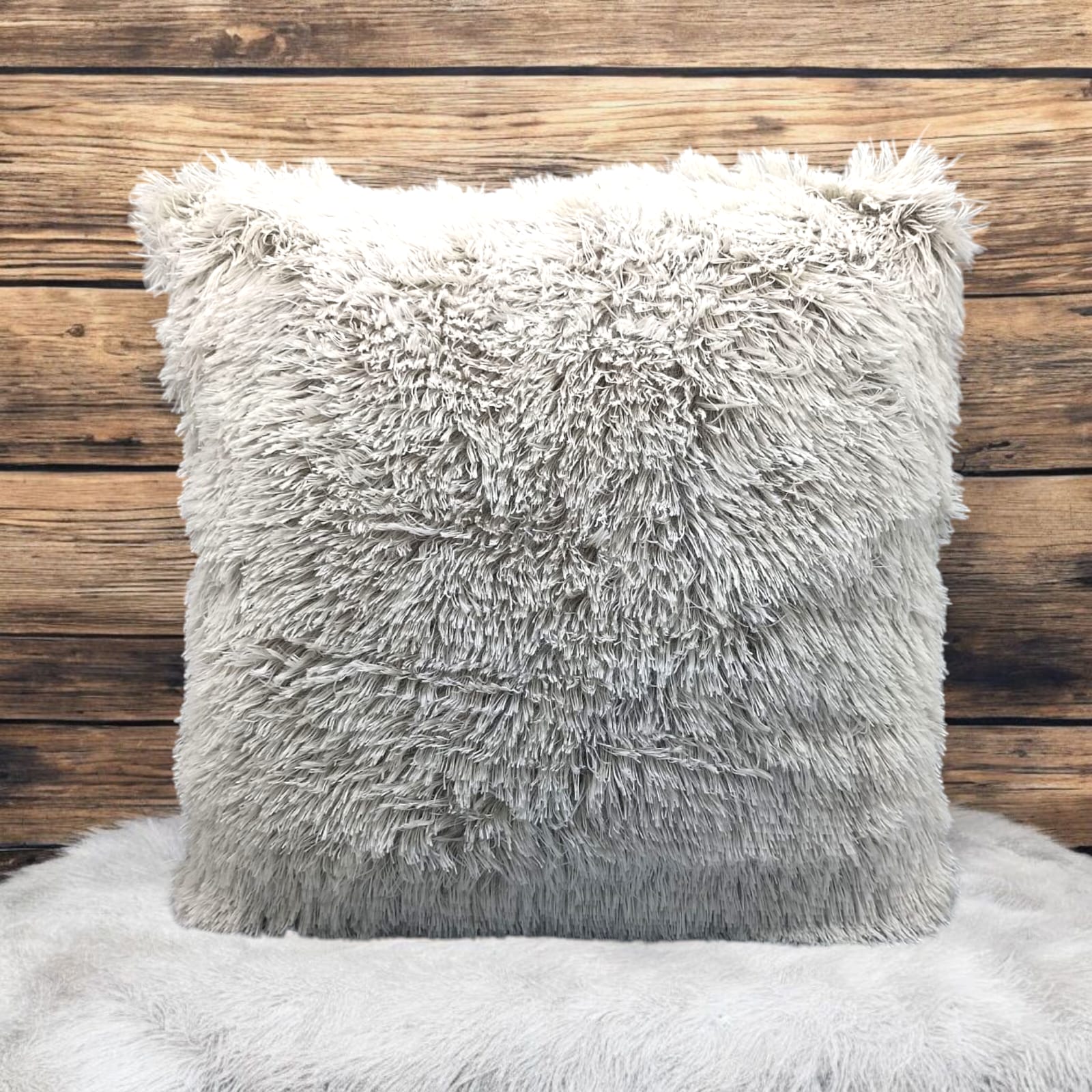 Superior Shaggy Chic Plush Covers - Gray