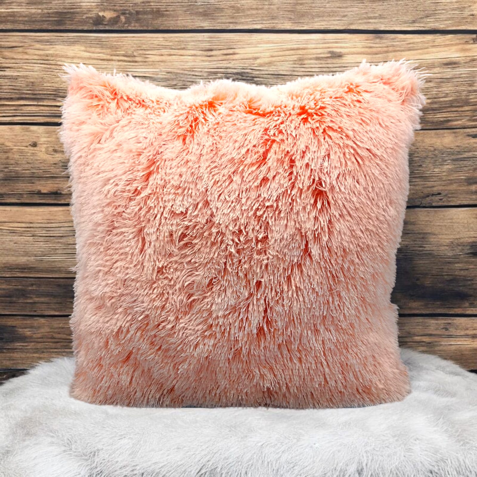 Superior Shaggy Chic Plush Covers - Orange
