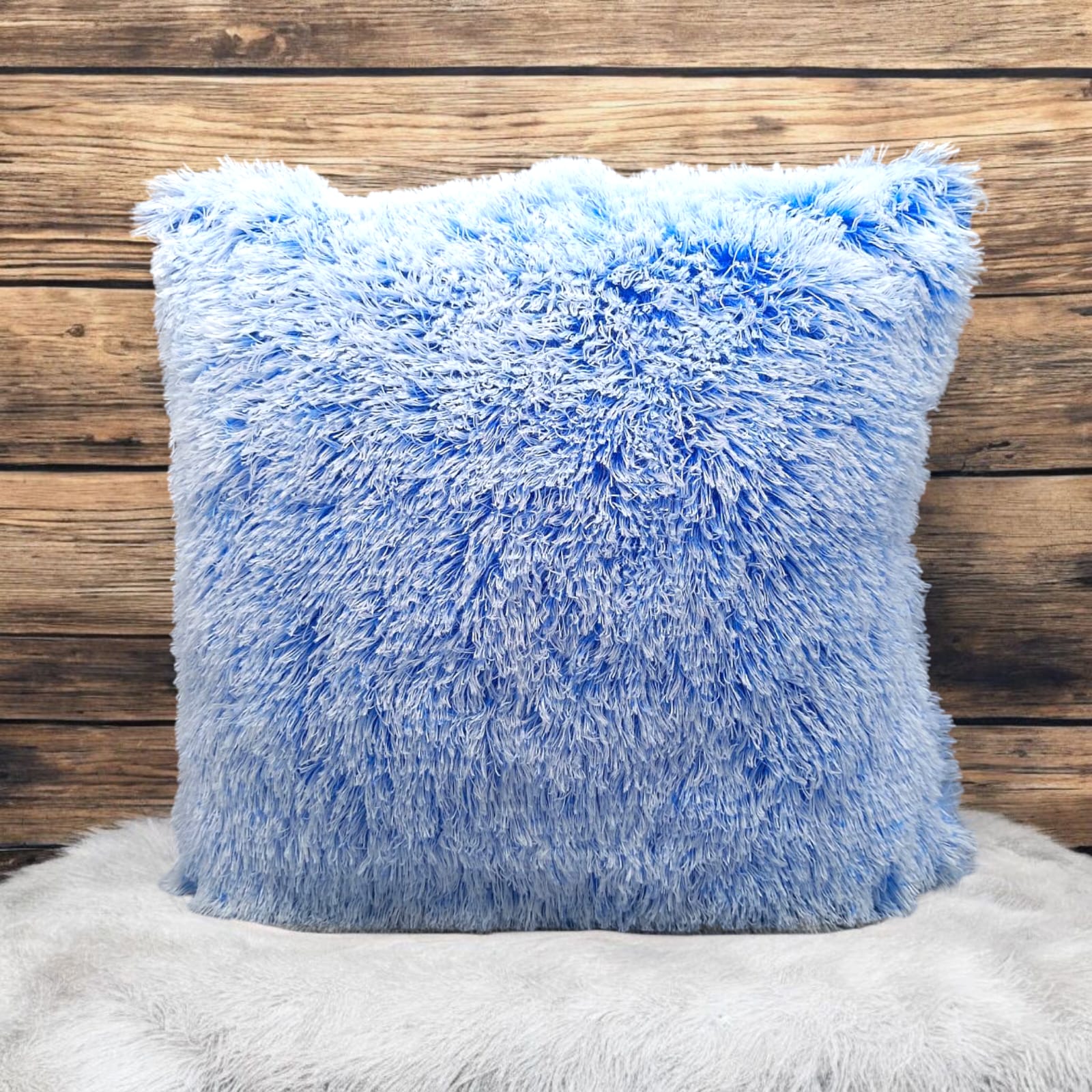 Superior Shaggy Chic Plush Covers - Blue