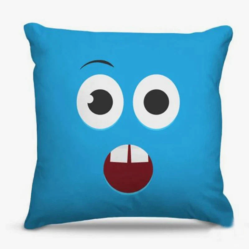 Funny  Emoji Cushion Covers (Pack of 5)