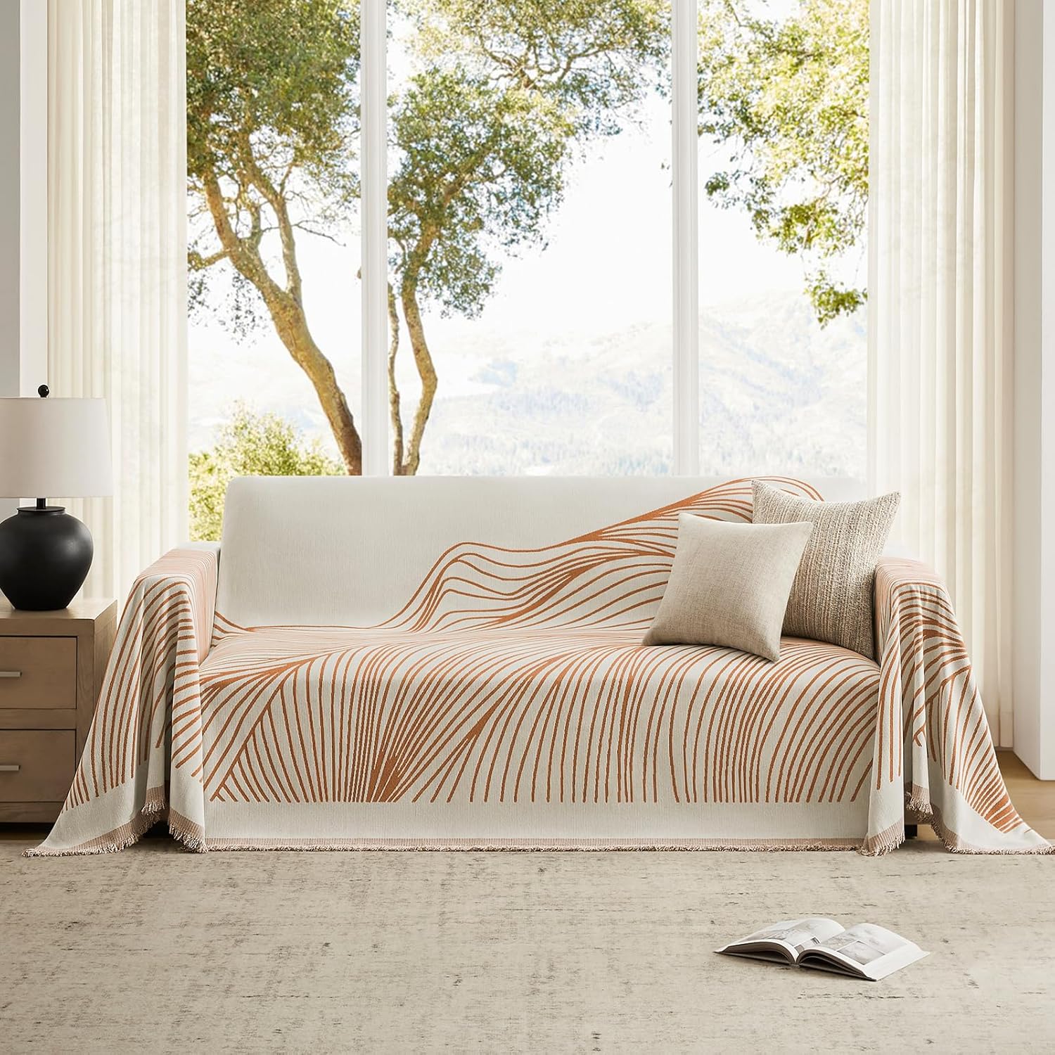 Striped Boho Sofa Cover